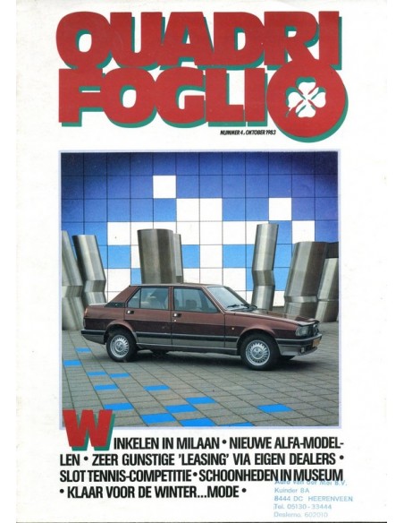 1983 ALFA ROMEO QUADRIFOGLIO MAGAZINE 4 NEDERLANDS