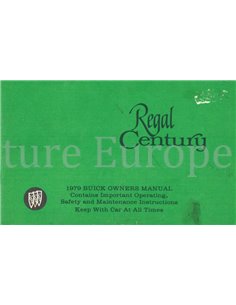 1979 BUICK REGAL | CENTURY OWNERS MANUAL ENGLISH