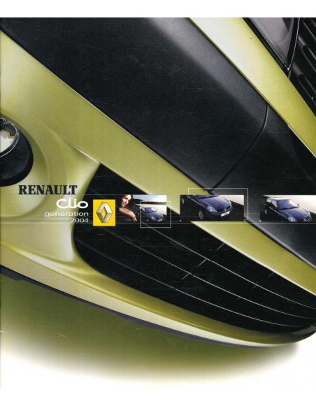 2004 RENAULT CLIO PROSPEKT NIEDERLÄNDISCH
