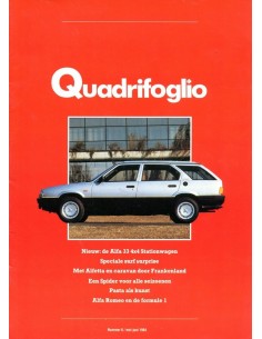 1984 ALFA ROMEO QUADRIFOGLIO MAGAZINE 6 NEDERLANDS