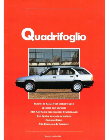 1984 ALFA ROMEO QUADRIFOGLIO MAGAZINE 6 NEDERLANDS