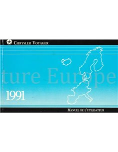 1991 CHRYSLER VOYAGER INSTRUCTIEBOEKJE FRANS