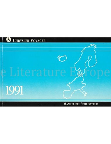 1991 CHRYSLER VOYAGER INSTRUCTIEBOEKJE FRANS