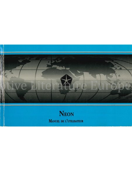 1994 CHRYSLER NEON OWNER'S MANUAL FRENCH