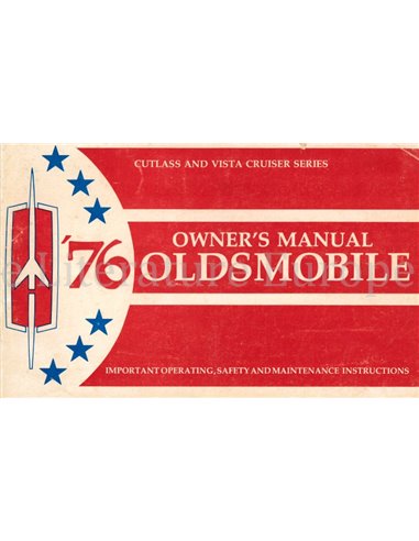 1976 OLDSMOBILE CUTLASS | VISTA CRUISER BETRIEBSANLEITUNG ENGLISCH