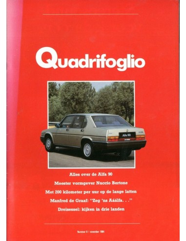 1984 ALFA ROMEO QUADRIFOGLIO MAGAZINE 8 NEDERLANDS