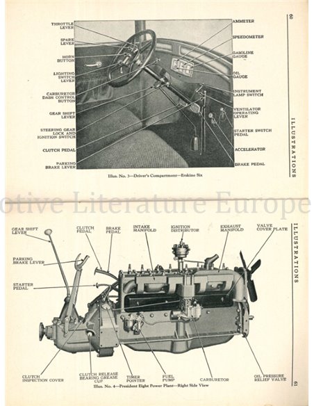 1927 STUDEBAKER | ERSKINE BETRIEBSANLEITUNG ENGLISCH