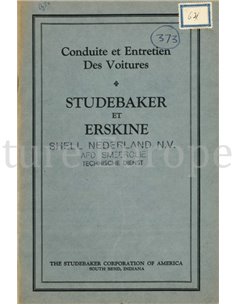 1927 STUDEBAKER | ERSKINE OWNERS MANUAL FRENCH