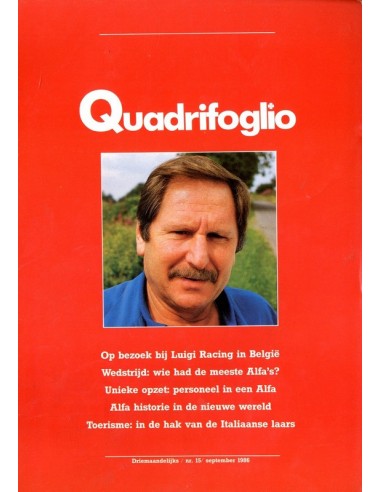 1986 ALFA ROMEO QUADRIFOGLIO MAGAZINE 15 NEDERLANDS