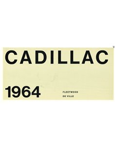 1964 CADILLAC PROGRAMM PROSPEKT 