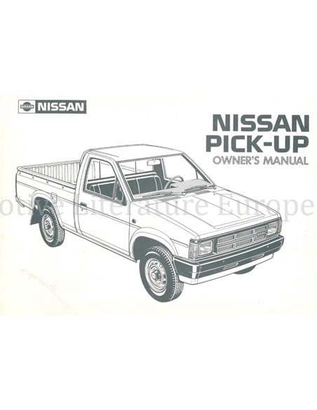 1986 NISSAN PICK-UP OWNERS MANUAL ENGLISH