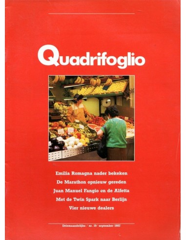 1987 ALFA ROMEO QUADRIFOGLIO MAGAZINE 19 NEDERLANDS