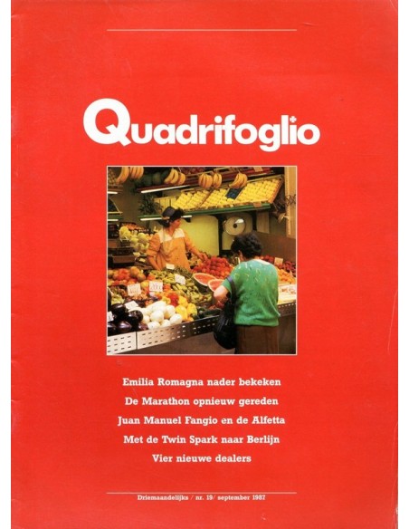 1987 ALFA ROMEO QUADRIFOGLIO MAGAZINE 19 NEDERLANDS