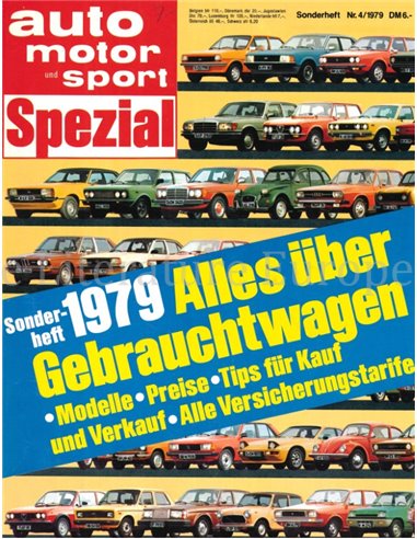 1979 AUTO MOTOR UND SPORT GEBRAUCHTWAGEN YEARBOOK GERMAN 
