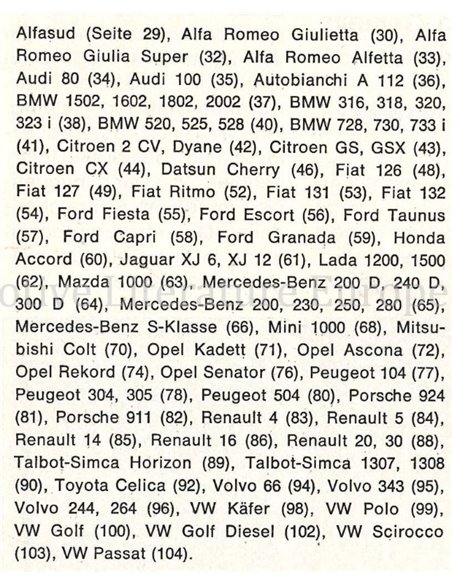 1979 AUTO MOTOR UND SPORT GEBRAUCHTWAGEN YEARBOOK GERMAN 