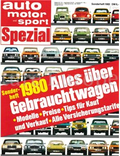 1980 AUTO MOTOR UND SPORT GEBRAUCHTWAGEN JAHRBUCH DEUTSCH 