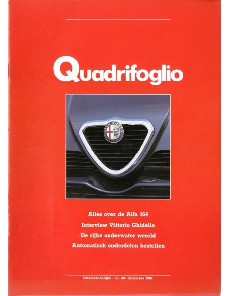 1987 ALFA ROMEO QUADRIFOGLIO MAGAZINE 20 NEDERLANDS