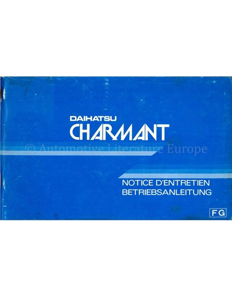 1972 DAIHATSU CHARMANT OWNERS MANUAL FRENCH | GERMAN