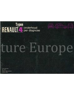 1972 RENAULT 4 OWNERS | SERVICE MANUAL DUTCH 2