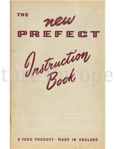 1954 FORD PREFECT OWNERS MANUAL ENGLISH
