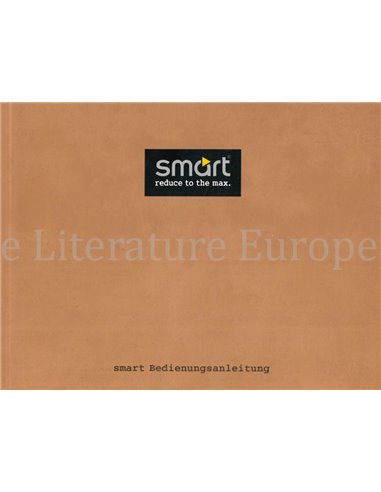 2000 SMART CITYCOUPE BETRIEBSANLEITUNG DEUTSCH