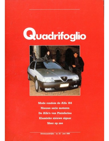 1988 ALFA ROMEO QUADRIFOGLIO MAGAZINE 22 NEDERLANDS