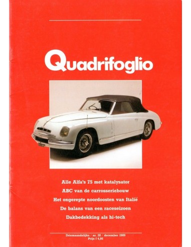 1989 ALFA ROMEO QUADRIFOGLIO MAGAZINE 28 NEDERLANDS