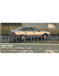 1986 FORD TAURUS BETRIEBSANLEITUNG ENGLISCH (USA)