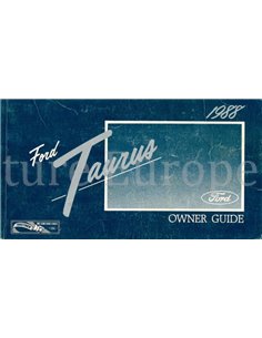 1988 FORD TAURUS BETRIEBSANLEITUNG ENGLISCH (USA)