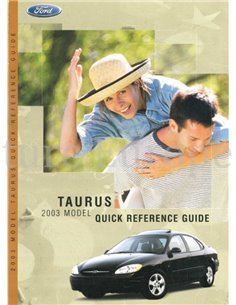 2003 FORD TAURUS OWNERS MANUAL ENGLISH (US) 2