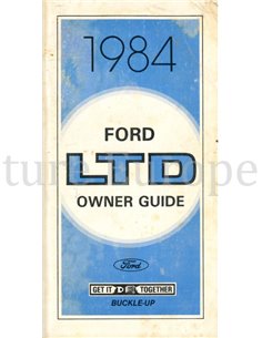 1984 FORD LTD OWNERS MANUAL ENGLISH (US)
