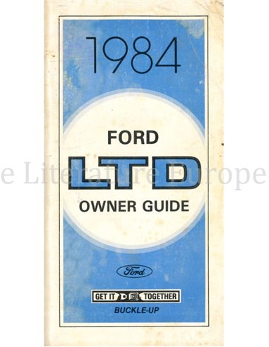 1984 FORD LTD INSTRUCTIEBOEKJE ENGELS (USA)
