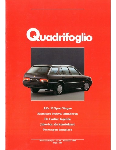 1990 ALFA ROMEO QUADRIFOGLIO MAGAZINE 32 NEDERLANDS
