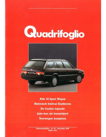 1990 ALFA ROMEO QUADRIFOGLIO MAGAZINE 32 NEDERLANDS