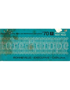 1970 PONTIAC BONNEVILLE | EXECUTIVE | CATALINA BETRIEBSANLEITUNG ENGLISCH (USA)