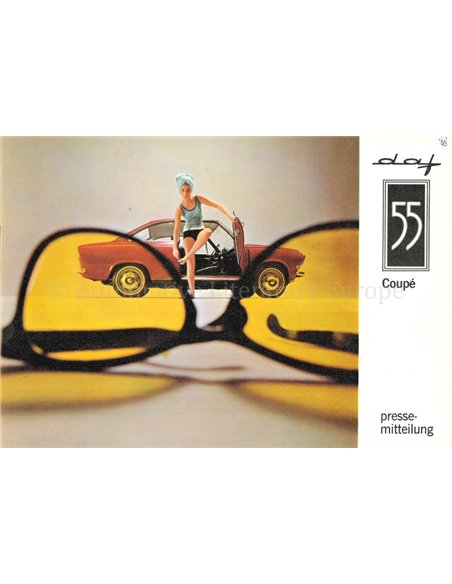 1968 DAF 55 COUPE BROCHURE DUITS