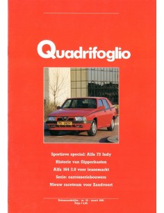 1991 ALFA ROMEO QUADRIFOGLIO MAGAZINE 33 NEDERLANDS
