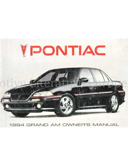 1994 PONTIAC GRAND AM INSTRUCTIEBOEKJE ENGELS (USA)