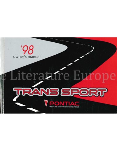 1998 PONTIAC TRANS SPORT OWNERS MANUAL ENGLISH (US)