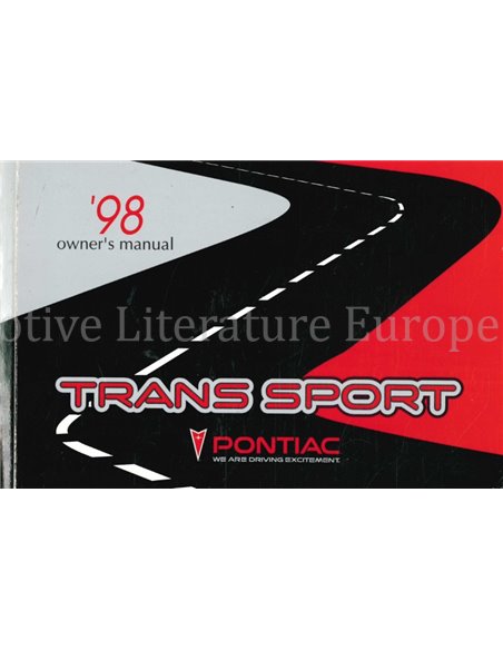 1998 PONTIAC TRANS SPORT OWNERS MANUAL ENGLISH (US)