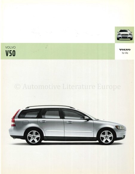 2004 VOLVO V50 BROCHURE DUTCH