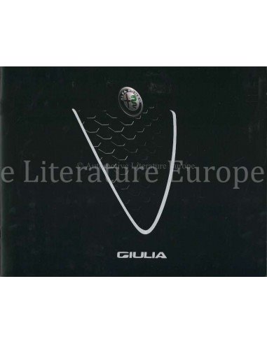 2016 ALFA ROMEO GIULIA BROCHURE ITALIAN