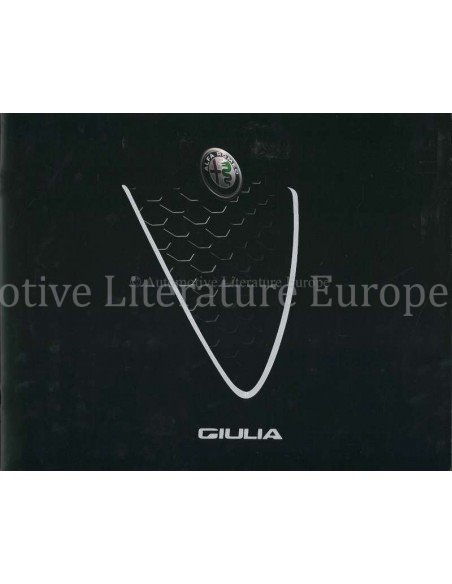 2016 ALFA ROMEO GIULIA BROCHURE ITALIAANS
