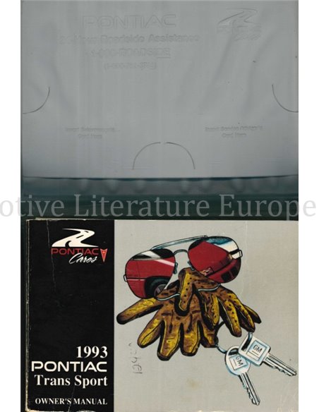 1993 PONTIAC TRANS SPORT OWNERS MANUAL & BOARDMAP ENGLISH (US)