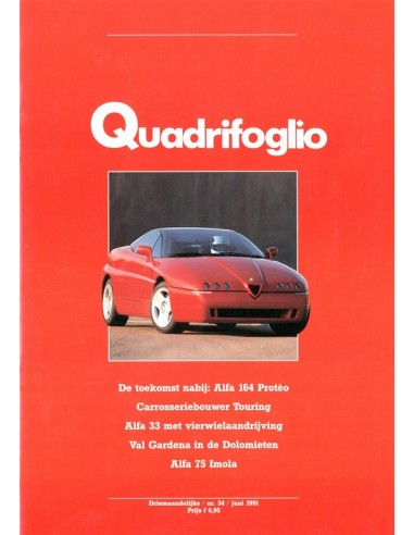 1991 ALFA ROMEO QUADRIFOGLIO MAGAZINE 34 NEDERLANDS