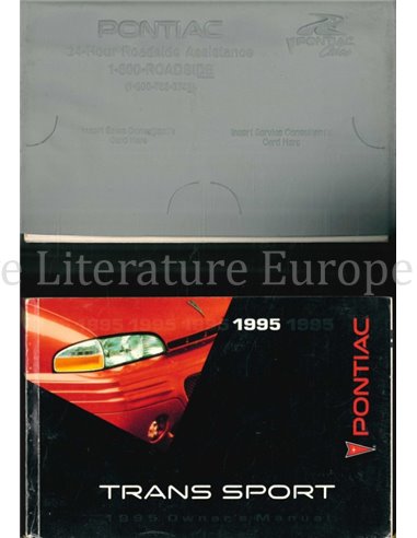 1995 PONTIAC TRANS SPORT OWNERS MANUAL & BOARDMAP ENGLISH (US)