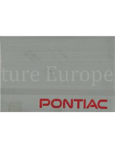 1995 PONTIAC TRANS SPORT BETRIEBSANLEITUNG & BORDMAPPE ENGLISCH (USA) 2