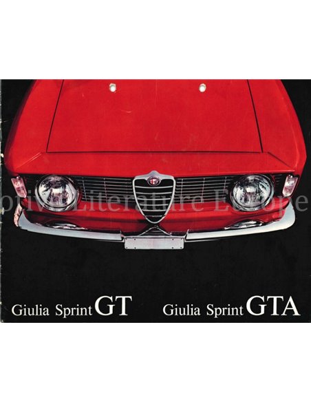 1965 ALFA ROMEO GIULIA SPRINT GT | GTA BROCHURE GERMAN