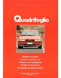 1992 ALFA ROMEO QUADRIFOGLIO MAGAZINE 37 NEDERLANDS