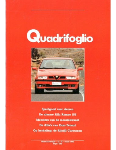 1992 ALFA ROMEO QUADRIFOGLIO MAGAZINE 37 NEDERLANDS
